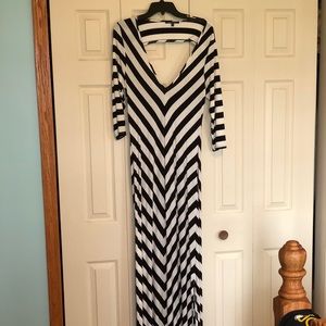 Chevron maxi dress